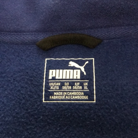 Puma Mens Hoodie, Size XL, Colour Blue - Picture 3 of 11
